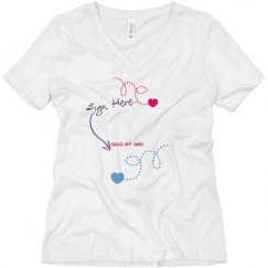 Ladies Relaxed Fit V-Neck Tee