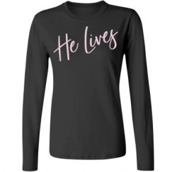 Ladies Relaxed Fit Basic Long Sleeve Tee