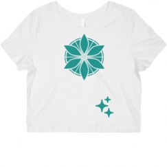 Ladies Slim Fit Crop Top Tee