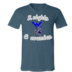 Unisex V-Neck Jersey Tee