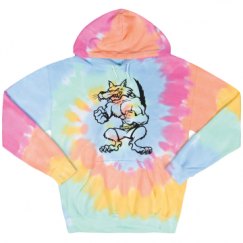 Unisex Tie-Dye Fleece Hoodie