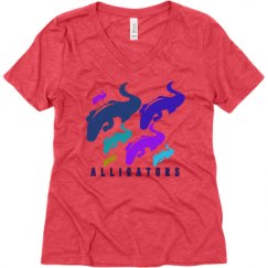 Ladies Relaxed Fit Super Soft Triblend V-Neck Tee