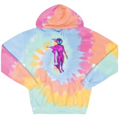 Unisex Tie-Dye Fleece Hoodie