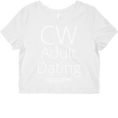 Ladies Slim Fit Crop Top Tee