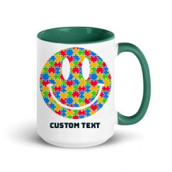 15oz Ceramic Mug with Color Inside