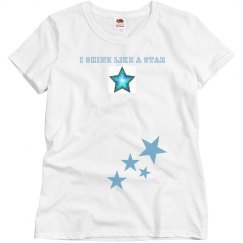 I shine like a star blue top