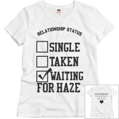 WAITING FOR HAZE WHITE T-SHIRT