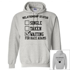 WAITING FOR HAZE ADAMS GREY HOODIE