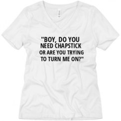 Ladies Relaxed Fit V-Neck Tee