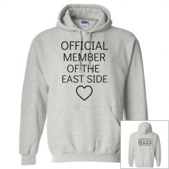 MEMBER OF THE EAST SIDE grey hoodie