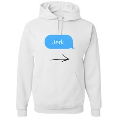JERK matching shirt white hoodie