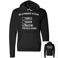 WAITING FOR HAZE ADAMS black hoodie