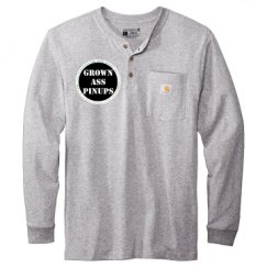 Unisex Carhartt Long Sleeve Henley Tee