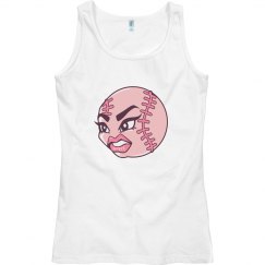 pink baseball tank 