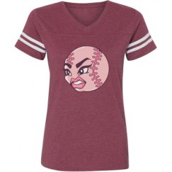 Ladies Relaxed Fit Vintage Sports Tee