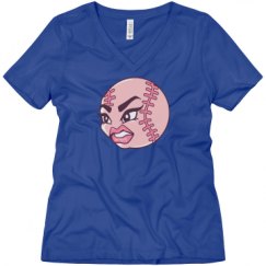 Ladies Relaxed Fit V-Neck Tee