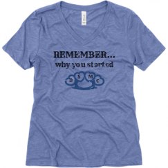 Ladies Relaxed Fit Super Soft Triblend V-Neck Tee