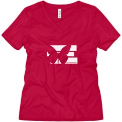 Ladies Relaxed Fit V-Neck Tee