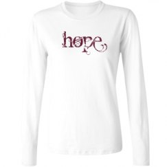 Ladies Relaxed Fit Basic Long Sleeve Tee