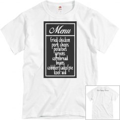 Sunday Dinner Menu UNISEX Tee
