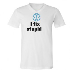 Unisex V-Neck Jersey Tee