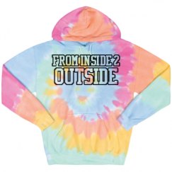 Unisex Tie-Dye Fleece Hoodie