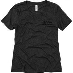 Ladies Relaxed Fit Super Soft Triblend V-Neck Tee