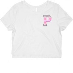 Ladies Slim Fit Crop Top Tee