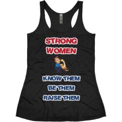 Ladies Slim Fit Super Soft Racerback Triblend Tank