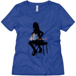 Ladies Relaxed Fit V-Neck Tee