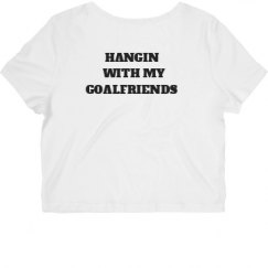 Ladies Slim Fit Crop Top Tee