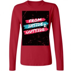 Ladies Relaxed Fit Basic Long Sleeve Tee