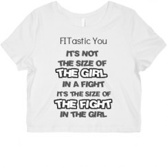 Ladies Slim Fit Crop Top Tee