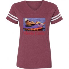 Ladies Relaxed Fit Vintage Sports Tee