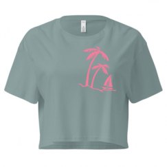 Ladies Festival Cali Crop Top Tee