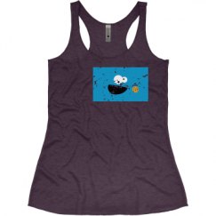 Ladies Slim Fit Super Soft Racerback Triblend Tank