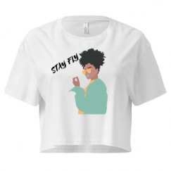 Ladies Festival Cali Crop Top Tee