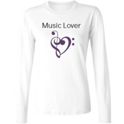 Ladies Relaxed Fit Basic Long Sleeve Tee