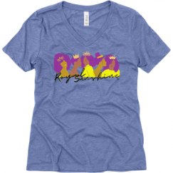 Ladies Relaxed Fit Super Soft Triblend V-Neck Tee