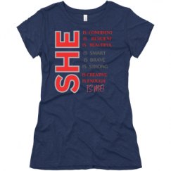 Ladies Slim Fit Super Soft Triblend Tee