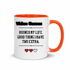 11oz Ceramic Mug with Color Inside