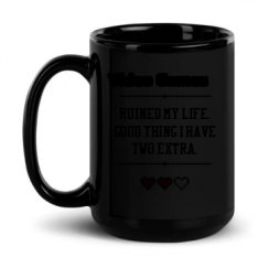 15oz Black Glossy Mug
