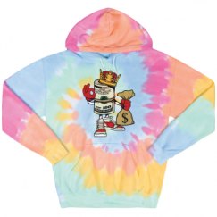 Unisex Tie-Dye Fleece Hoodie