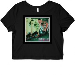 Ladies Slim Fit Crop Top Tee