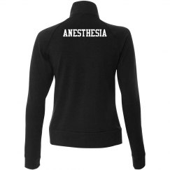 Black women's zip up- Anesthesia