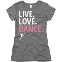 Ladies Slim Fit Super Soft Triblend Tee