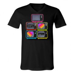 Unisex V-Neck Jersey Tee