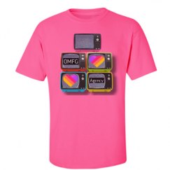Unisex Ultra Cotton Safety Neon Crewneck Tee