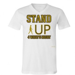 Unisex V-Neck Jersey Tee