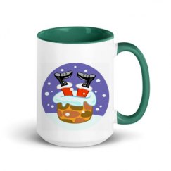 15oz Ceramic Mug with Color Inside